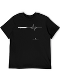 Medical Pulse Syringe Graphic Tee - Black