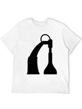 Black Silhouette Lamp Graphic Tee