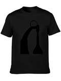 Black Silhouette Lamp Graphic Tee