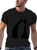 Black Silhouette Lamp Graphic Tee