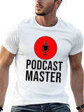 Podcast Master Podcasting Podcaster Microphone Classic Cotton Tee – Unisex Comfort For Any Season