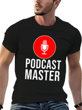 Podcast Master Podcasting Podcaster Microphone Classic Cotton Tee – Unisex Comfort For Any Season