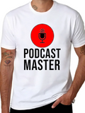 Podcast Master Podcasting Podcaster Microphone Classic Cotton Tee – Unisex Comfort For Any Season