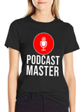 Podcast Master Podcasting Podcaster Microphone Classic Cotton Tee – Unisex Comfort For Any Season