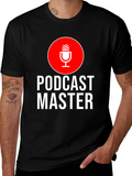 Podcast Master Podcasting Podcaster Microphone Classic Cotton Tee – Unisex Comfort For Any Season