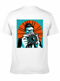 Pop Art Photographer Classic Cotton Tee – Unisex Comfort For Any Season