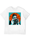 Pop Art Photographer Classic Cotton Tee – Unisex Comfort For Any Season