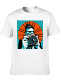 Pop Art Photographer Classic Cotton Tee – Unisex Comfort For Any Season