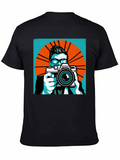 Pop Art Photographer Classic Cotton Tee – Unisex Comfort For Any Season