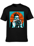 Pop Art Photographer Classic Cotton Tee – Unisex Comfort For Any Season