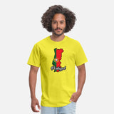 Portugal map in national flag colors.