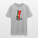 Portugal map in national flag colors.