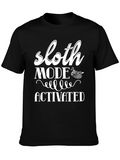 Sloth Mode Activated Graphic T-Shirt