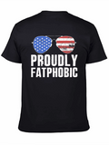 Proudly Fatphobic Patriotic Aviator T-Shirt