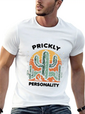 Prickly Personality Cactus Classic Cotton Tee – Unisex Comfort For Any Season