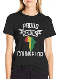 Proud School Counselor Classic Cotton Tee – Unisex Comfort For Any Season