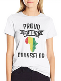 Proud School Counselor Classic Cotton Tee – Unisex Comfort For Any Season