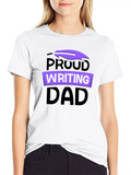 Proud Writing Dad Job Author Writer Write Classic Cotton Tee – Unisex Comfort For Any Season
