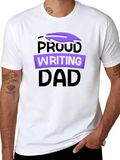 Proud Writing Dad Job Author Writer Write Classic Cotton Tee – Unisex Comfort For Any Season