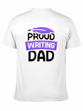 Proud Writing Dad Job Author Writer Write Classic Cotton Tee – Unisex Comfort For Any Season
