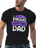 Proud Writing Dad Job Author Writer Write Classic Cotton Tee – Unisex Comfort For Any Season
