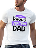 Proud Writing Dad Job Author Writer Write Classic Cotton Tee – Unisex Comfort For Any Season