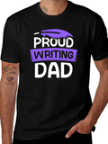Proud Writing Dad Job Author Writer Write Classic Cotton Tee – Unisex Comfort For Any Season