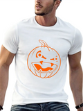 Pumpkin Punk Halloween Classic Cotton Tee – Unisex Comfort For Any Season