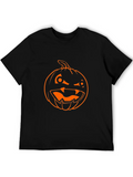 Pumpkin Punk Halloween Classic Cotton Tee – Unisex Comfort For Any Season
