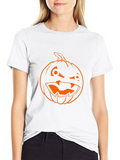 Pumpkin Punk Halloween Classic Cotton Tee – Unisex Comfort For Any Season