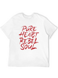 Pure Heart Rebel Soul Classic Cotton Tee – Unisex Comfort For Any Season