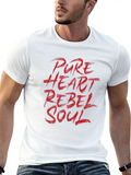 Pure Heart Rebel Soul Classic Cotton Tee – Unisex Comfort For Any Season