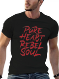 Pure Heart Rebel Soul Classic Cotton Tee – Unisex Comfort For Any Season