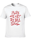 Pure Heart Rebel Soul Classic Cotton Tee – Unisex Comfort For Any Season