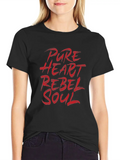 Pure Heart Rebel Soul Classic Cotton Tee – Unisex Comfort For Any Season