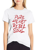 Pure Heart Rebel Soul Classic Cotton Tee – Unisex Comfort For Any Season