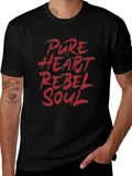 Pure Heart Rebel Soul Classic Cotton Tee – Unisex Comfort For Any Season