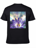 Purple Lotus Classic Cotton Tee – Unisex Comfort For Any Season
