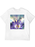 Purple Lotus Classic Cotton Tee – Unisex Comfort For Any Season