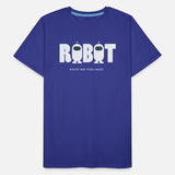 Purple Modern AI Robot T Shirt 1