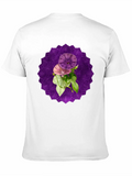 Purple Morning Glory Sacred Mandala Yoga Good Classic Cotton Tee – Unisex Comfort For Any Season