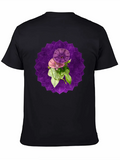 Purple Morning Glory Sacred Mandala Yoga Good Classic Cotton Tee – Unisex Comfort For Any Season