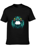 Cool Owl Graphic Black T-Shirt