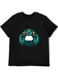 Cool Owl Graphic Black T-Shirt