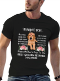 Dog Mom T-Shirt: Golden Retriever Mothers Day Tee