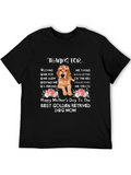 Dog Mom T-Shirt: Golden Retriever Mothers Day Tee