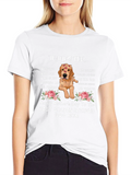 Dog Mom T-Shirt: Golden Retriever Mothers Day Tee