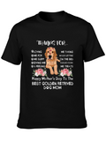 Dog Mom T-Shirt: Golden Retriever Mothers Day Tee