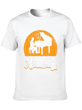 Feel the Harmony Piano Player Graphic T-Shirt