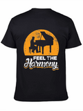 Feel the Harmony Piano Player Graphic T-Shirt